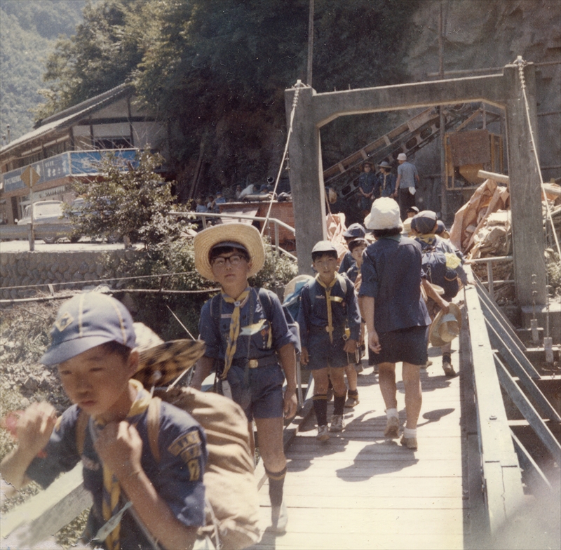 1970年カブ隊夏キャンプ道志村１
