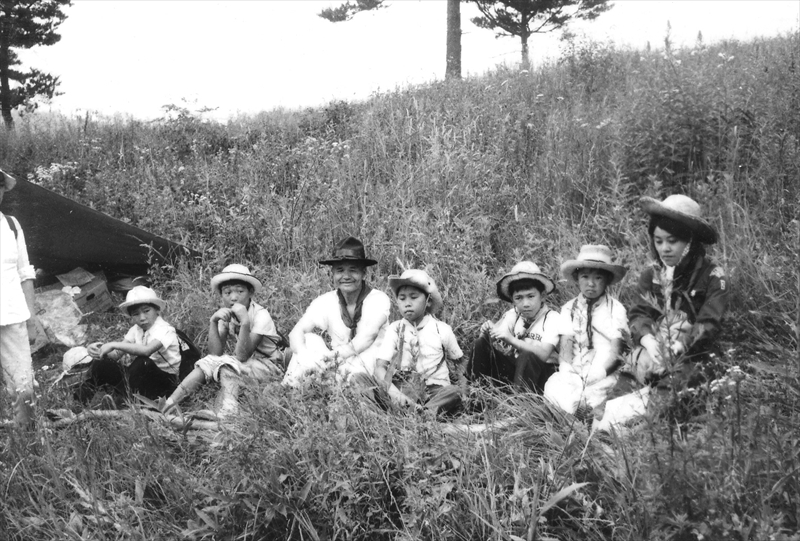 1971年夏キャンCS隊山梨県天使園３