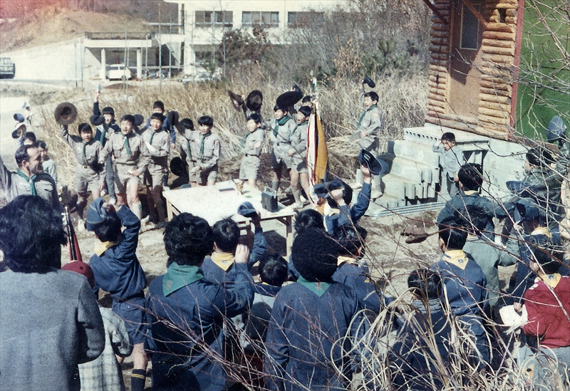 1971年スカウトハウス落成４