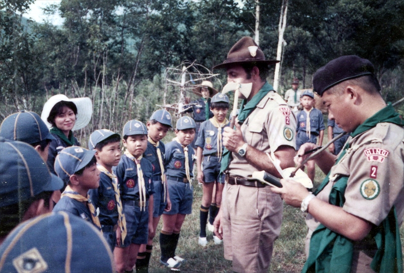 1973年カブ夏キャンプ野辺山　五光牧場