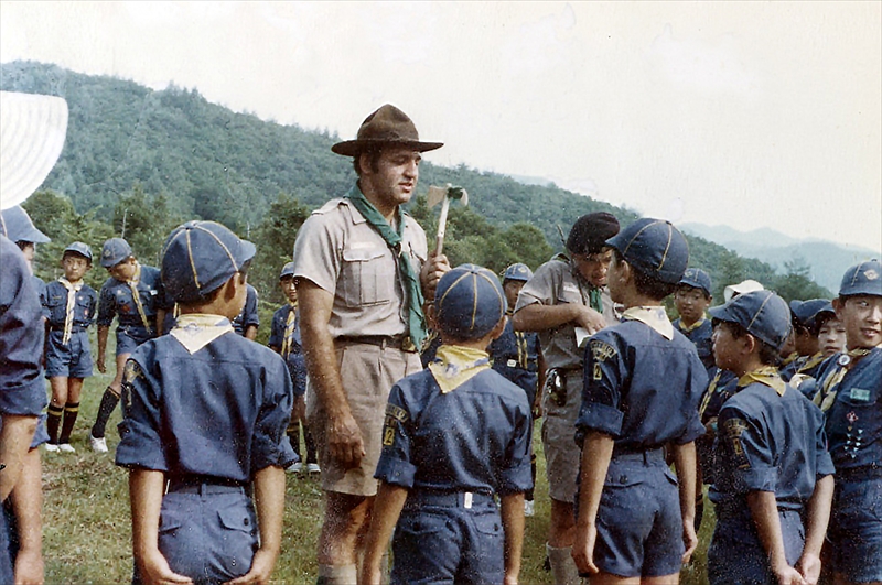 1973年カブ夏キャンプ野辺山　五光牧場