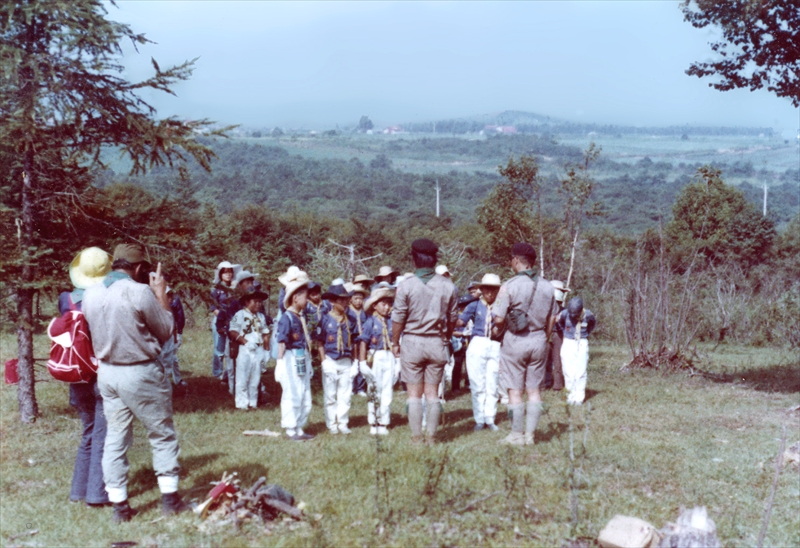 1973年カブ夏キャンプ野辺山　五光牧場