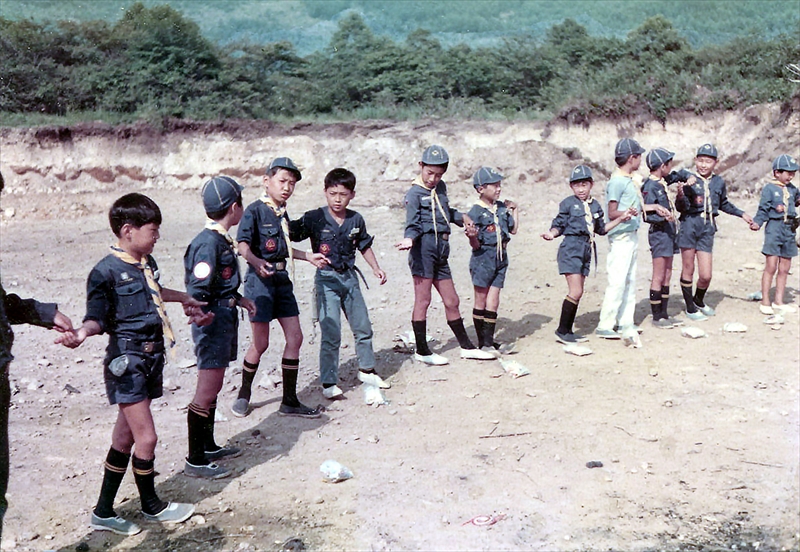 1973年カブ夏キャンプ野辺山　五光牧場