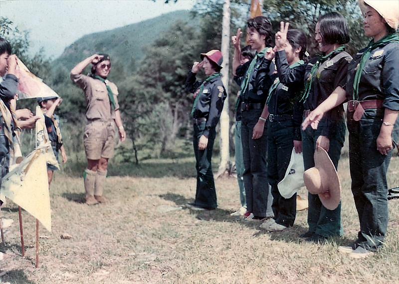 1973年カブ夏キャンプ野辺山　五光牧場