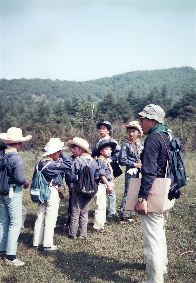 1973年カブ夏キャンプ野辺山　五光牧場