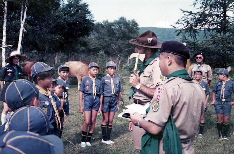 1973年カブ夏キャンプ野辺山　五光牧場