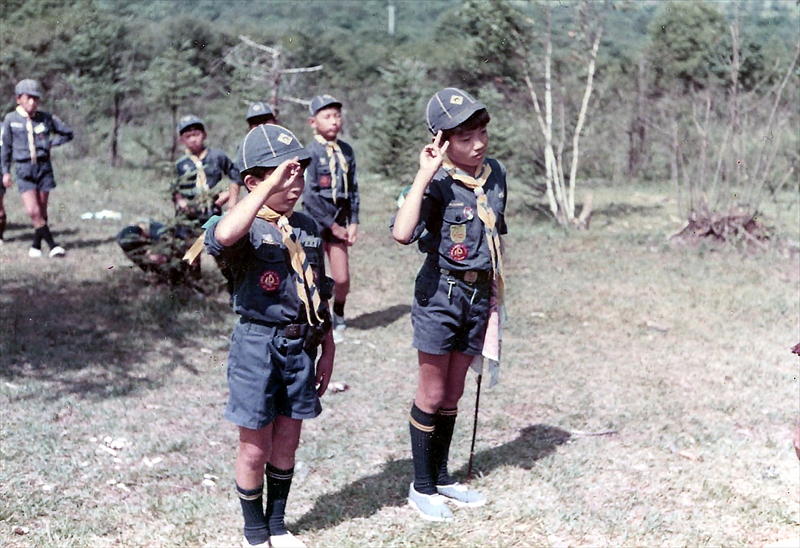 1973年カブ夏キャンプ野辺山　五光牧場