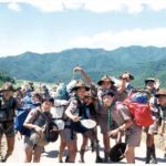 1990年　BS隊夏キャンプ長野県川上村　レタス畑前