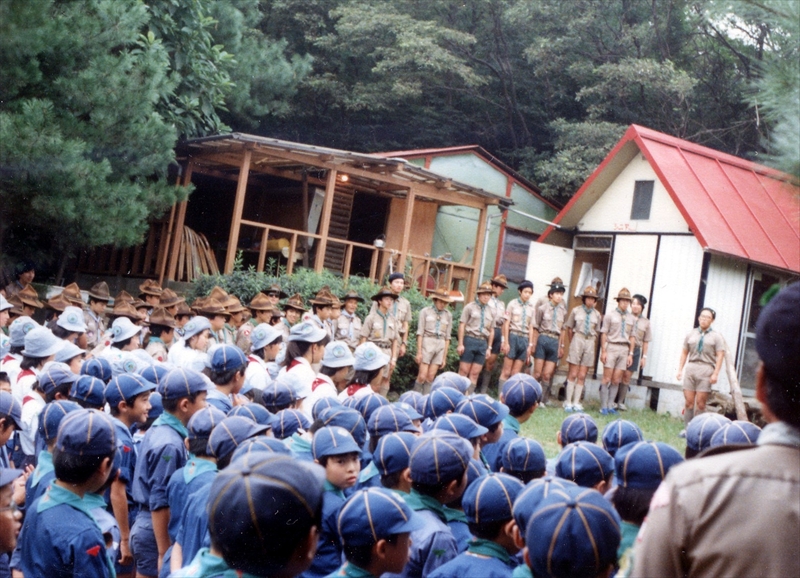 1983年　合同キャンプファイヤー＆ゴミ拾い