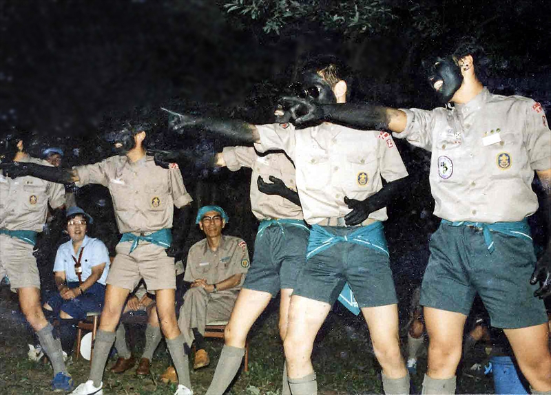 1983年　合同キャンプファイヤー