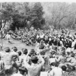 1984年　4月入隊式　沢山のスカウトたち