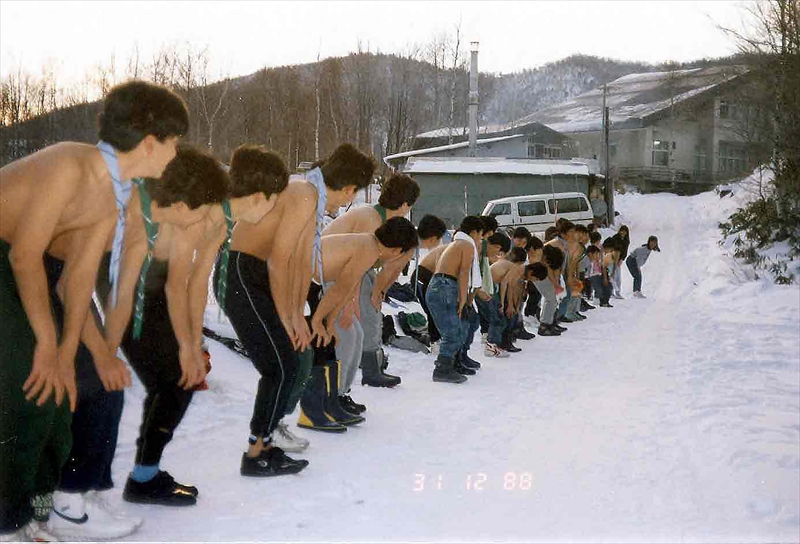 1988年　乗鞍高原でのBS隊スキーキャンプ