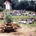 1983年　合同キャンプファイヤー＆ゴミ拾い