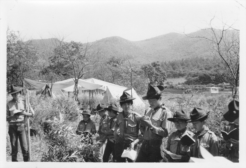 1973年カブ夏キャンプ野辺山　五光牧場