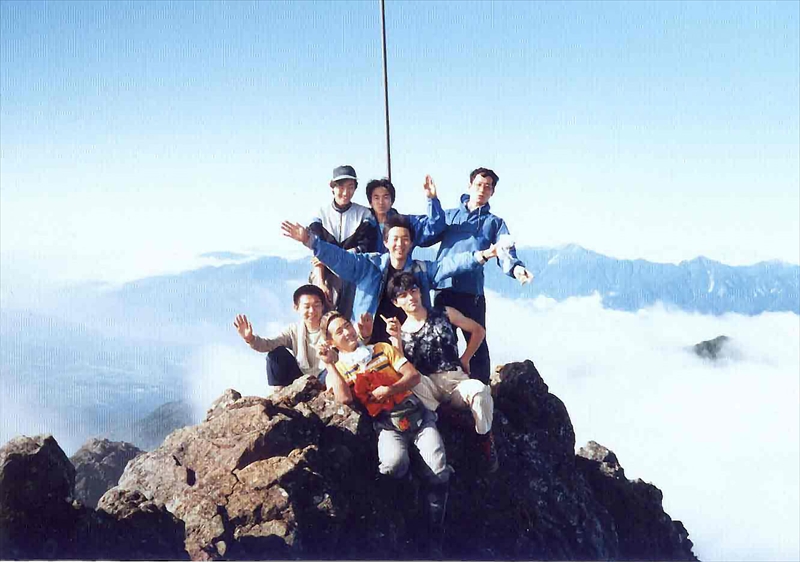 1987年のシニア隊八ヶ岳縦走登山